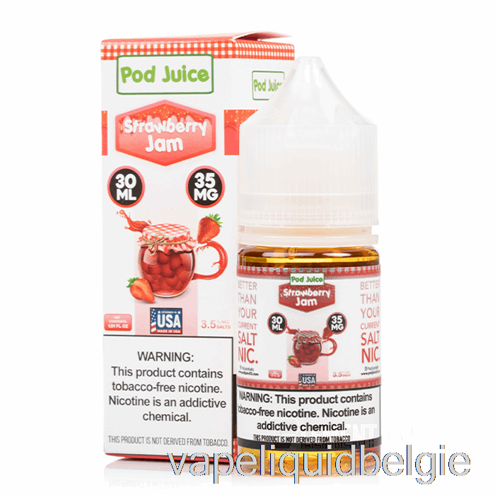 Vape Smaken Aardbeienjam - Peulensap - 30ml 20mg